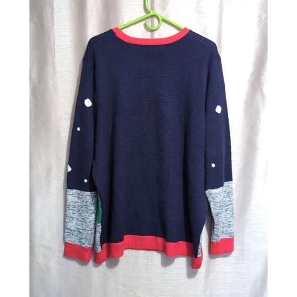 Jolly Sweaters Ugly Christmas Sweater Unisex XXL Santa in Hunting Vest Funny - Picture 3 of 16